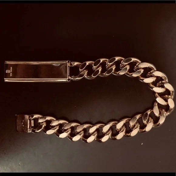 Speidel ID Bracelet Brushed Gold Tone - Picture 6 of 13